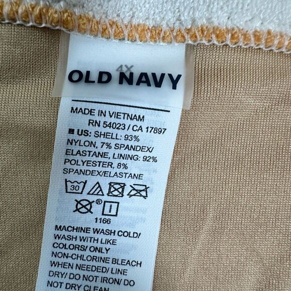 NWT Old Navy Plus Size Orange Striped Terry Classic Low Rise Bikini Bottom - 4XL - Picture 5 of 9